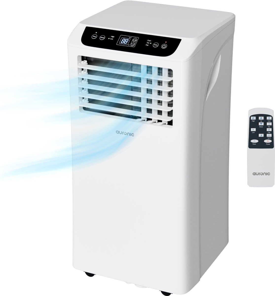 Auronic Mobiele Airco - 10.000 BTU - 4-in-1 - Airconditioning met 2 Raamafdichtingskits - Ventilator - Ontvochtiger - Tot 25m² - Wit — afbeelding 1