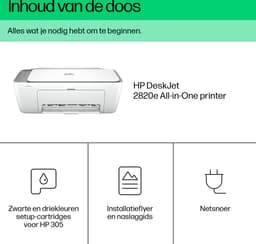 HP DeskJet 2820e - All-in-One Printer - Geschikt voor Instant Ink - Cement — thumbnail 2