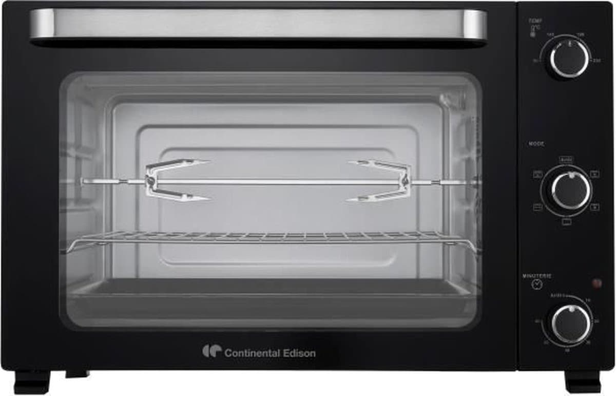 Elektrische mini-oven - Natuurlijke convectie CONTINENTAL EDISON - CEMF60B3 - Zwart - L60 x H39 x D 48 cm — afbeelding 1