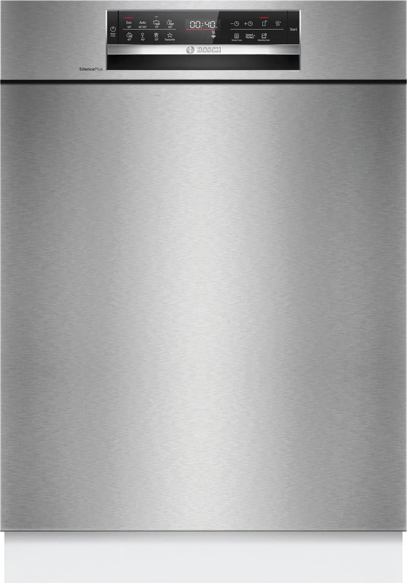 Bosch SMU6ECS12E - Serie 6 - Inbouwvaatwasser - 60 cm - Geborsteld staal - Energielabel A - Home Connect — afbeelding 1