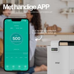 RYER Luchtreiniger XL - HEPA 13 filter + Koolstoffilter - CADR 350 m3/u - Helpt bij hooikoorts, allergieën, huisstofmijt en stof - Luchtkwaliteitsindicator - Slaapstand - Met App — thumbnail 9