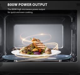 Toshiba MW2-MM20PF(BK) - Solomagnetron - 10 Jaar Garantie op Magnetronbuis - 20 liter - Zwart — thumbnail 14