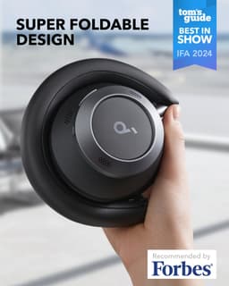 Soundcore Space One Pro by Anker - Draadloze Over-ear Koptelefoon Zwart - Headphones - Active Noise Cancelling, Multipoint Connection, 60 uur Accuduur, Bluetooth 5.3, LDAC, Hi-Res Certified, klein opvouwbaar — thumbnail 11