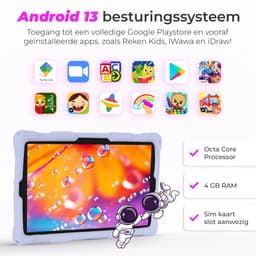 ATouch Combipakket - Kindertablet Tab 10 Pro + Kinderkoptelefoon - Volumebegrenzing - 128GB+64SD - Vanaf 3 jaar - Paars — thumbnail 3