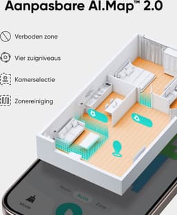 eufy Clean L60 Hybrid Robotstofzuiger met dweilfunctie - Robot Vacuum - 5.000 Pa Zuigkracht, Bestuurbaar via smartphone — thumbnail 13