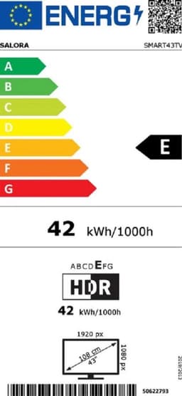 Salora 40FV210 tv 101,6 cm (40") Full HD Smart TV Wifi Zwart 230 cd/m² — thumbnail 2