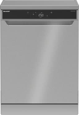 Sharp QWNA4YF44AIEU - vrijstaande vaatwasser - energie label A - 9 liter waterverbruik - 10 jaar motorgarantie - RVS deur — thumbnail 1