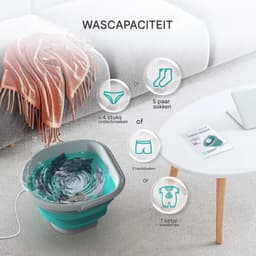 Kleine Wasmachine - Draagbare Wasmachine - Met Centrifuge — thumbnail 6