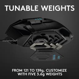 Logitech G502 HERO - Bedrade Gaming Muis - 25.600 DPI - Rechtshandig - Zwart — thumbnail 19