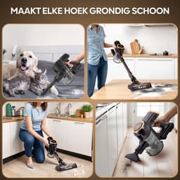 AG4200 Steelstofzuiger Draadloos - Premium Gold - Stofzuiger Zonder Zak - Geschikt voor Dierenharen - Krachtig - Kruimeldief - Draadloze Stofzuigers - Steelstofzuigers - Kruimelzuiger - Compact & Licht - LED verlichting Zuigmond — thumbnail 18