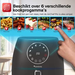 TurboTronic AF210 Digitale Airfryer - Heteluchtfriteuse - 3.5L - Zwart — thumbnail 4