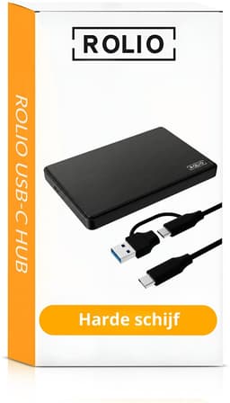 Rolio Externe Harde Schijf - USB 3.1 en USB C - 1Gbps snelheid - 750GB Opslag — thumbnail 6