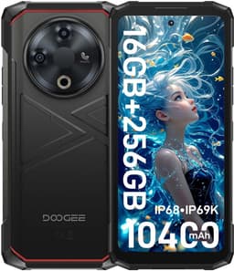 DOOGEE Fire 6 Robuuste Smartphone - IP68/IP69K Outdoor Telefoon - Dual SIM 4G - 16GB RAM - 256GB ROM - 10400 mAh 18W - 6,56 inch IPS - Bluetooth 5.0 - Android 14 - Zwart — thumbnail 1