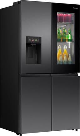 Hisense RQ600P7SKE - Amerikaanse koelkast - Energielabel E - PureView Door - 6,86" Intelligent Hub touchscreen display - Water- & ijsdispenser - Metal Tech Cooling - No Frost - Zwart - Multi-Air Flow - Super Cool - Fast Freeze - 37dB (A) - 615 Liter — thumbnail 4