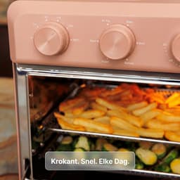 Safecourt 6-in-1 Airfyer oven - 100% PFAS-vrij - 6 programma’s - 80 tot 230 graden - Airfryer, bakken, roosteren, toasten, grillen & opwarmen - Roze — thumbnail 9