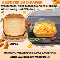 Accessoires voor Airfryer Gescht voor Philips Essential XL 6,2L (HD9270/90), Ninja PRO 4,7L AF140EU, Ninja MAX PRO 6,2L AF180EU, BPA-vrij heteluchtfrituurpan accessoires bakvorm, herbruikbare accessoires — thumbnail 5