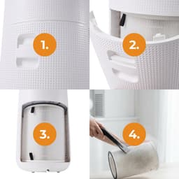 Evolar Luchtreiniger met 2x HEPA 13 Filter - CADR: 400m3/h - Air Purifier - Slaapmodus - Luchtkwaliteit Indicator - Pure4 + — thumbnail 8