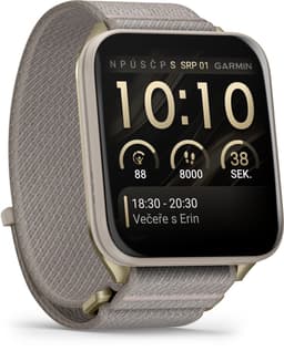 Garmin Venu X1 - GPS-smartwatch - 2-inch AMOLED-scherm - Goudkleurig/French Grey — thumbnail 2