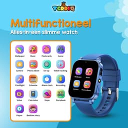 TeddiQ Playwatch - Kinder Smartwatch - Kinderhorloge - Blauw - 31 educatieve games - Smartwatch Kind - HD Scherm — thumbnail 13