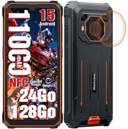 Blackview BV6200 Plus Robuuste Smartphone 4G - 24GB RAM - 128GB - 6,56 inch - 11000mAh - IP68/IP69K Outdoor telefoon - Dual SIM - Android 14 - NFC - GPS - Oranje — thumbnail 1