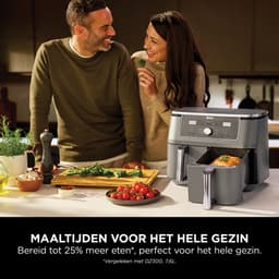 Ninja Dubbele Airfryer XXL - 9.5 L - Nieuw 2026 Model - 40 tot 240 Graden - 2470 W Vermogen - Dual Zone Technologie - DZ400EU — thumbnail 2