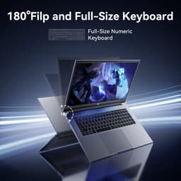 ACEMAGIC AX18Pro 18.5 Zoll FHD Laptop Computer - Ryzen 4300U Prozessor tot 3.7GHz（Beat 3500U/N95/N97）- 16GB DDR4 512GB SSD Notebook - WiFi 5 - BT5.0 - 3*USB3.2 — thumbnail 3