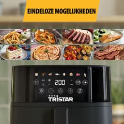 Tristar FR-9060 Digitale Airfryer 6L – 1700W – LED Touchscreen – 8 Programma’s – PFAS‑vrij – Voorverwarmen & Schudherinnering — thumbnail 5