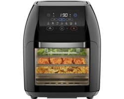 MIRA® Heteluchtoven - Oven - Airfryer Oven - Zwart - 31cm x 31cm x 38cm