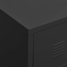 Industriële TV Kast met Deuren en Opbergruimte - Metalen Meubel voor Mediaapparatuur — thumbnail 3