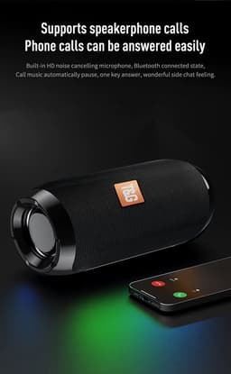 Bluetooth speaker - Muziek box - TG117 - 10 watt - Zwart — thumbnail 8