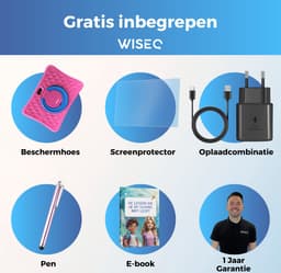 Kindertablet 10 inch – Tablet Kids – 96 GB - Tablet Kinderen – Kindertablet vanaf 3 jaar – 6000mAh - Ouderlijk Toezicht – Android 15 – Roze – 2026 Model - WiseQ — thumbnail 12