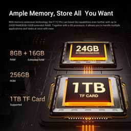 FOSSiBOT F112 Pro Robuuste Smartphone - Dual SIM 5G - 24 GB ROM - 256 GB ROM - 7150mAh - 6,88 inch HD+ IPS Scherm - IP68 Waterdicht Telefoon - GPS,NFC,Face ID,OTG - Oranje — thumbnail 12