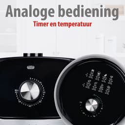 alpina Airfryer 3.5L - Heteluchtfriteuse 1-4 Personen - Air Fryer met Timer Functie - Instelbare Temperatuur 80 tot 200 Graden - Heteluchtoven 1400W — thumbnail 4