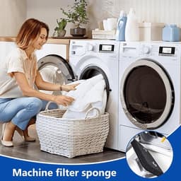 Droger Filter Sponsfilter - Droger Filter voor Miele T1 - 4 Stuks - Warmtepompdroger Pluizenfilter - Geschikt voor Vervangingsfilter Miele TCB150WP & TEB155WP - Schuimfilter Spons - 2-laags Ontwerp - Wasbaar - Onderhoud Set - Sokkelfilter - Zwart — thumbnail 7