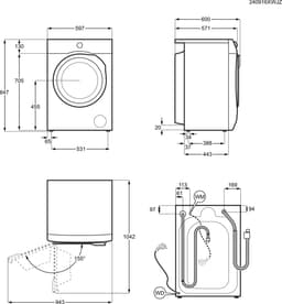AEG LR8686UC4 8000 PowerCare UniversalDose - Wasmachine - 40% zuiniger dan Energielabel A - 8 kg — thumbnail 12