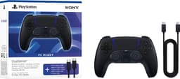 Sony PS5 DualSense® Draadloze Controller – Midnight Black - Inclusief USB C kabel — thumbnail 7