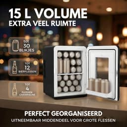 Sommertal KS15 - Mini-Koelkast voor Koelen en Verwarmen - Inhoud 15L - Stopcontact en 12V auto — thumbnail 7