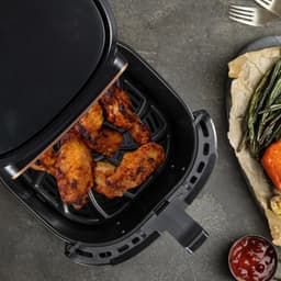 SAVI® Airfryer XXL - Mini-oven - Heteluchtfriteuse - Zwart - 36cm x 40cm x 36cm — thumbnail 4