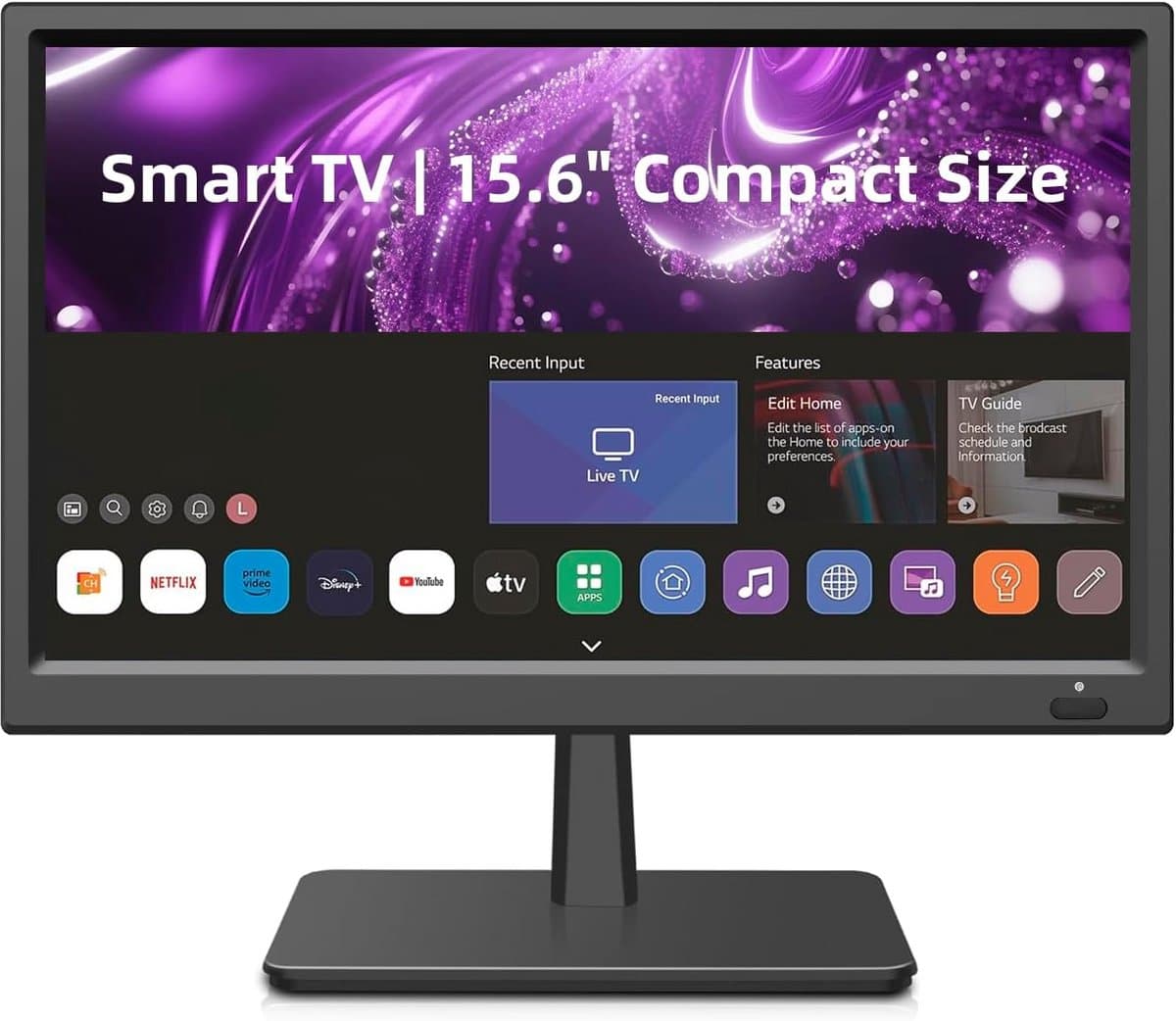 Kleine HD 1080P Smart TV met WebOS, ATSC/HDMI/USB/AV-tuner voor Camper of Keuken — afbeelding 1