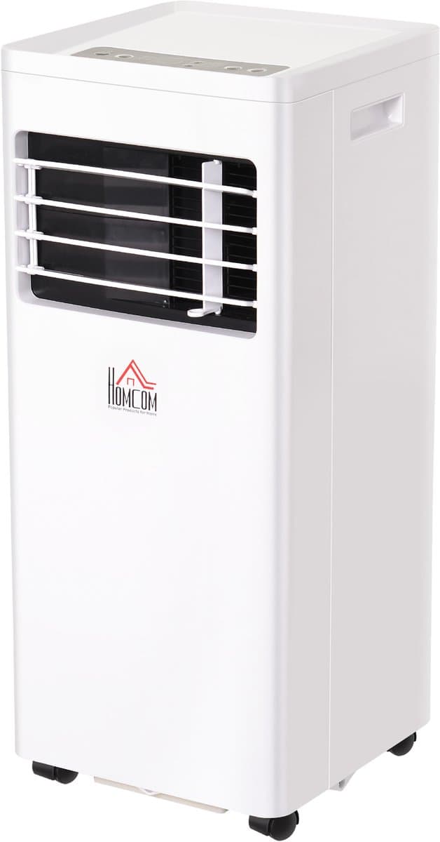 Mobiele Airconditioner 3-in-1 – Koelen, Ontvochtigen & Ventileren – 24h Timer, 2 Snelheden – 30,5 x 32,8 x 67,8 cm / 12,0 x 12,9 x 26,7 inch – Wit — afbeelding 1