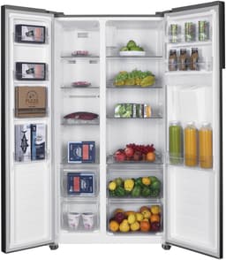 Heinner HSBS-HM439NFINVXWDD American Side-by-Side Koelkast met Waterdispenser 439 L – Smart-functie – ECO-functie – Deur-alarm – RVS – 5 Jaar Garantie — thumbnail 10