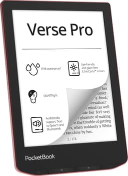 PocketBook Verse Pro Passion Red e-reader – Inclusief Transparant Zwart Hoesje (shell cover) – Voordeelbundel — thumbnail 11