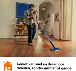 Philips OneUp Elektrische Dweil 5000 series XV5113/01 - Dweilsysteem - Vloerreiniger - Vuil water opzuigen - 2 standen - 70min dweilen - Geen emmer nodig — thumbnail 14