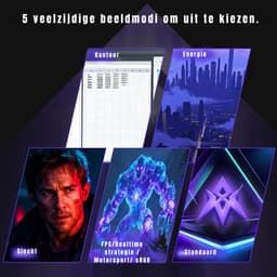 SAVI® Gaming Monitor 240hz - Gaming Monitor -Zwart - ‎‎20cm x 62cm x 46cm; 3.5kg — thumbnail 7