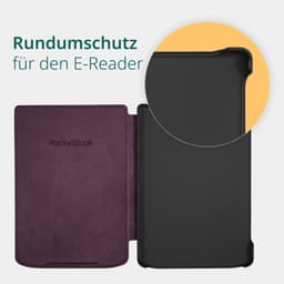 PocketBook Verse Pro Azure e-reader – Inclusief Zwart-Wit Ruiten Hoesje (shell cover) – Voordeelbundel — thumbnail 4