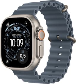 Apple Watch Ultra 3 Cellular 49mm Natural Titanium Case with Anchor Blue Ocean Band — thumbnail 1