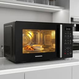 Heinner Combi Magnetron Vrijstaand 23 Liter - Magnetron met Grill, Heteluchtoven & Airfryer - 4-in-1 met 900W & 10 Airfry Programma's - Zwart — thumbnail 7
