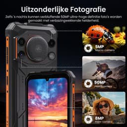 FOSSiBOT F110L Robuuste Smartphone - Dual SIM - 4GB RAM - 128GB ROM - 10000mAh - 6,745 inch HD+ IPS Scherm - IP68 Waterdicht Telefoon -Android 15- GPS,NFC,OTG - ijzergrijs — thumbnail 14