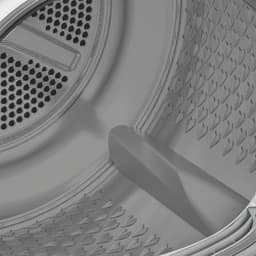 Beko B3T41230, Vrijstaand, Voorlader, Warmtepomp, Zwart, Wit, Draaiknop, Touch, Rechts — thumbnail 4