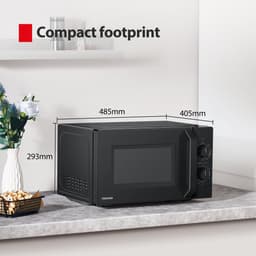 Toshiba MW2-MM20PF(BK) - Solomagnetron - 10 Jaar Garantie op Magnetronbuis - 20 liter - Zwart — thumbnail 4